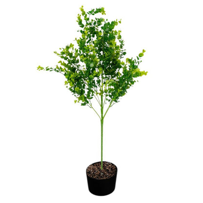 Planta decorativa artificiala, fara ghiveci, tip Eucalipt, Naimeed D6963, 80 cm, Verde