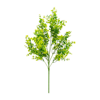 Planta decorativa artificiala, fara ghiveci, tip Buxus, Naimeed D6965, 80 cm, Galben