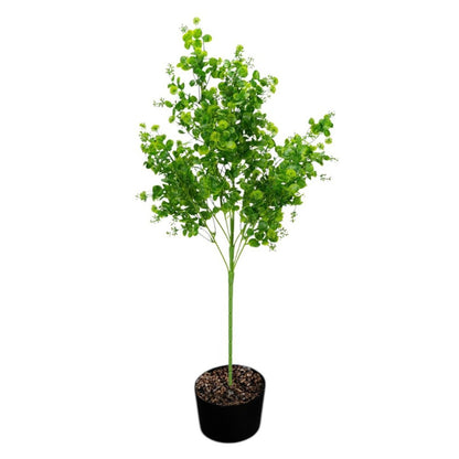 Planta decorativa artificiala, fara ghiveci, tip Buxus, Naimeed D6965, 80 cm, Verde