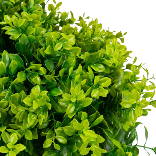 Planta decorativa artificiala, fara ghiveci, tip Buxus, Naimeed D6966, 80x40 cm, Verde