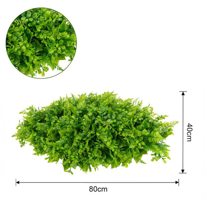Planta decorativa artificiala, fara ghiveci, tip Buxus, Naimeed D6967, 80x40 cm, Verde