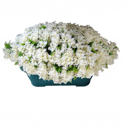 Planta decorativa artificiala, fara ghiveci, tip Buxus, Naimeed D6968, 80x40 cm, Alb