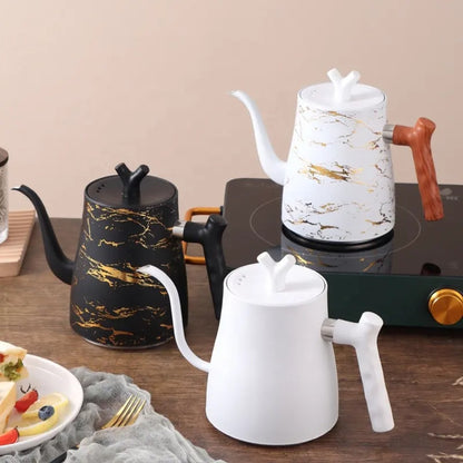 Ceainic cu infuzor si capac, design elegant, otel inoxidabil/plastic, 1500ml, 16.5x13x10cm, Naimeed D6971, Negru