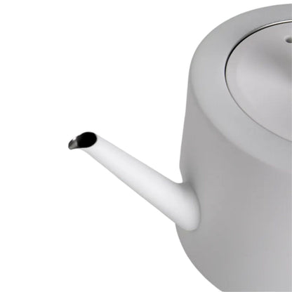 Ceainic cu infuzor si capac, design elegant, otel inoxidabil/plastic, 1500ml, 22x21x13cm, Naimeed D6977, Alb