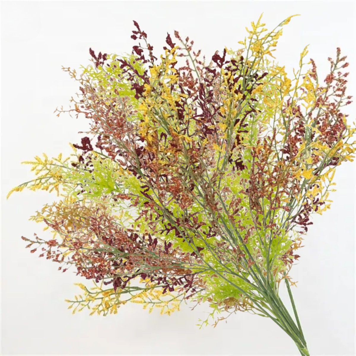 Set 2 plante artificiale curgatoare, 7 fire, lungime 75cm, Naimeed D7012, Rosu