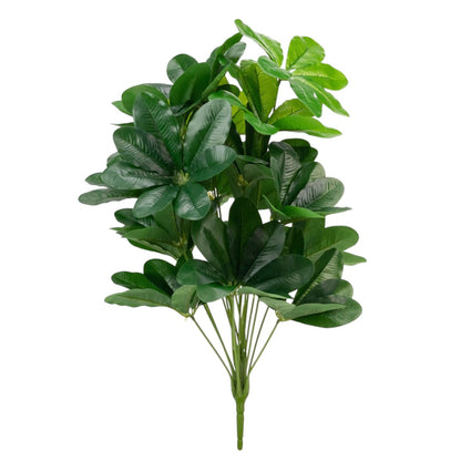 Planta decorativa artificiala, fara ghiveci, tip Schefflera, Naimeed D7025, 90 cm, Verde