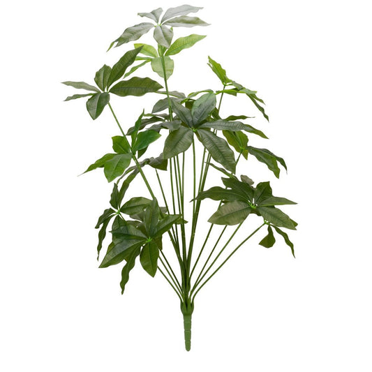 Planta decorativa artificiala, fara ghiveci, tip Pachira, Naimeed D7027, 90 cm, Verde
