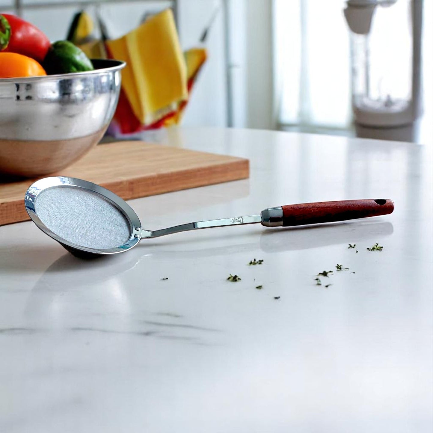 Sita din inox cu maner, Naimeed D7098, diametru 12 cm