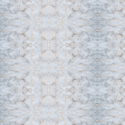 Set 6 panouri decorative autoadezive cu folie de aluminiu, efect marmura,  suprafata acoperita 1.08 m², Naimeed D7106, 60x30 cm, Gri