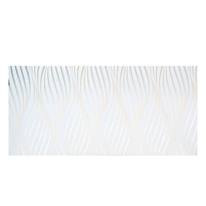 Set 6 panouri decorative autoadezive cu folie de aluminiu, efect marmura,  suprafata acoperita 1.08 m², Naimeed D7108, 60x30 cm, Gri deschis
