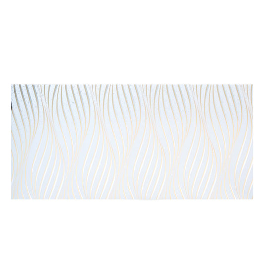 Set 6 panouri decorative autoadezive cu folie de aluminiu, efect marmura,  suprafata acoperita 1.08 m², Naimeed D7108, 60x30 cm, Gri deschis