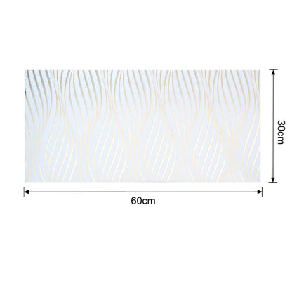 Set 6 panouri decorative autoadezive cu folie de aluminiu, efect marmura,  suprafata acoperita 1.08 m², Naimeed D7108, 60x30 cm, Gri deschis