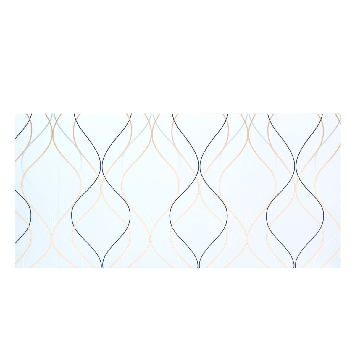 Set 6 panouri decorative autoadezive cu folie de aluminiu, efect marmura,  suprafata acoperita 1.08 m², Naimeed D7110, 60x30 cm, Alb
