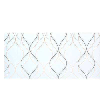 Set 6 panouri decorative autoadezive cu folie de aluminiu, efect marmura,  suprafata acoperita 1.08 m², Naimeed D7110, 60x30 cm, Alb