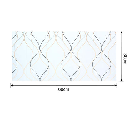 Set 6 panouri decorative autoadezive cu folie de aluminiu, efect marmura,  suprafata acoperita 1.08 m², Naimeed D7110, 60x30 cm, Alb