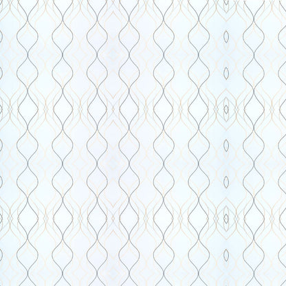 Set 6 panouri decorative autoadezive cu folie de aluminiu, efect marmura,  suprafata acoperita 1.08 m², Naimeed D7110, 60x30 cm, Alb