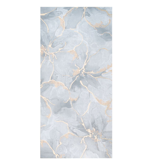 Set 6 panouri decorative autoadezive cu folie de aluminiu, efect marmura,  suprafata acoperita 1.08 m², Naimeed D7111, 60x30 cm, Gri