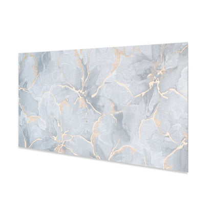 Set 6 panouri decorative autoadezive cu folie de aluminiu, efect marmura,  suprafata acoperita 1.08 m², Naimeed D7111, 60x30 cm, Gri
