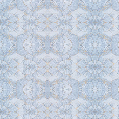 Set 6 panouri decorative autoadezive cu folie de aluminiu, efect marmura,  suprafata acoperita 1.08 m², Naimeed D7112, 60x30 cm, Albastru