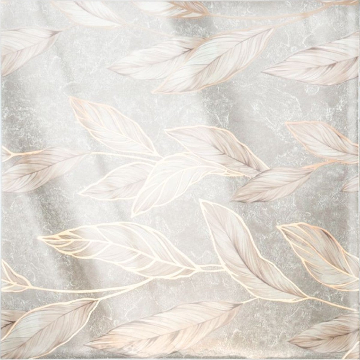 Set 6 panouri decorative autoadezive cu folie de aluminiu, efect marmura,  suprafata acoperita 1.08 m², Naimeed D7114, 60x30 cm, Gri