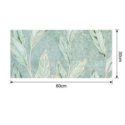 Set 6 panouri decorative autoadezive cu folie de aluminiu, efect marmura,  suprafata acoperita 1.08 m², Naimeed D7115, 60x30 cm, Verde