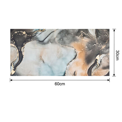 Set 6 panouri decorative autoadezive cu folie de aluminiu, efect marmura,  suprafata acoperita 1.08 m², Naimeed D7116, 60x30 cm, Multicolor