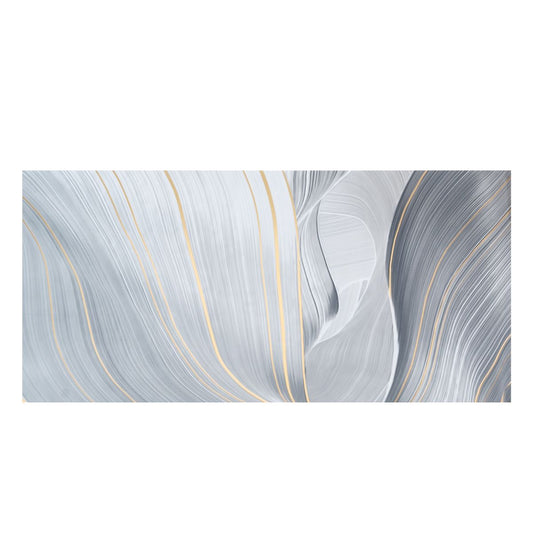 Set 6 panouri decorative autoadezive cu folie de aluminiu, efect marmura,  suprafata acoperita 1.08 m², Naimeed D7118, 60x30 cm, Gri