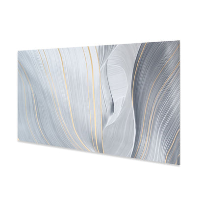 Set 6 panouri decorative autoadezive cu folie de aluminiu, efect marmura,  suprafata acoperita 1.08 m², Naimeed D7118, 60x30 cm, Gri