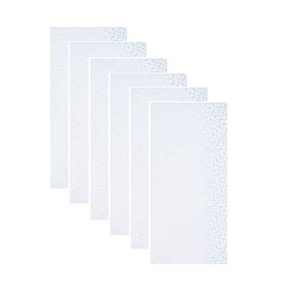 Set 6 panouri decorative autoadezive cu folie de aluminiu, efect marmura,  suprafata acoperita 1.08 m², Naimeed D7121, 60x30 cm, Gri deschis