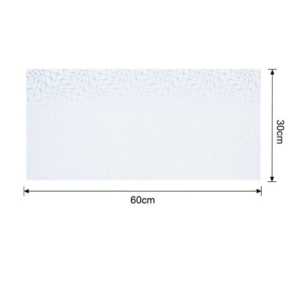 Set 6 panouri decorative autoadezive cu folie de aluminiu, efect marmura,  suprafata acoperita 1.08 m², Naimeed D7121, 60x30 cm, Gri deschis