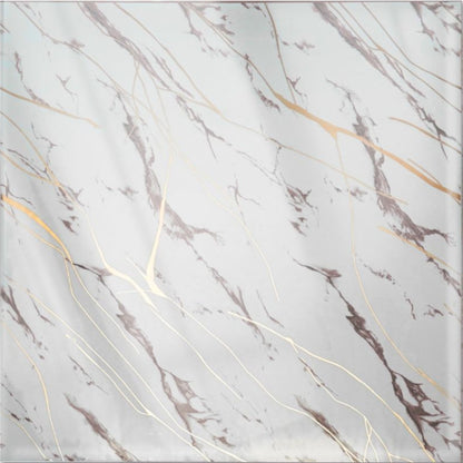 Set 6 panouri decorative autoadezive cu folie de aluminiu, efect marmura,  suprafata acoperita 1.08 m², Naimeed D7124, 60x30 cm, Alb