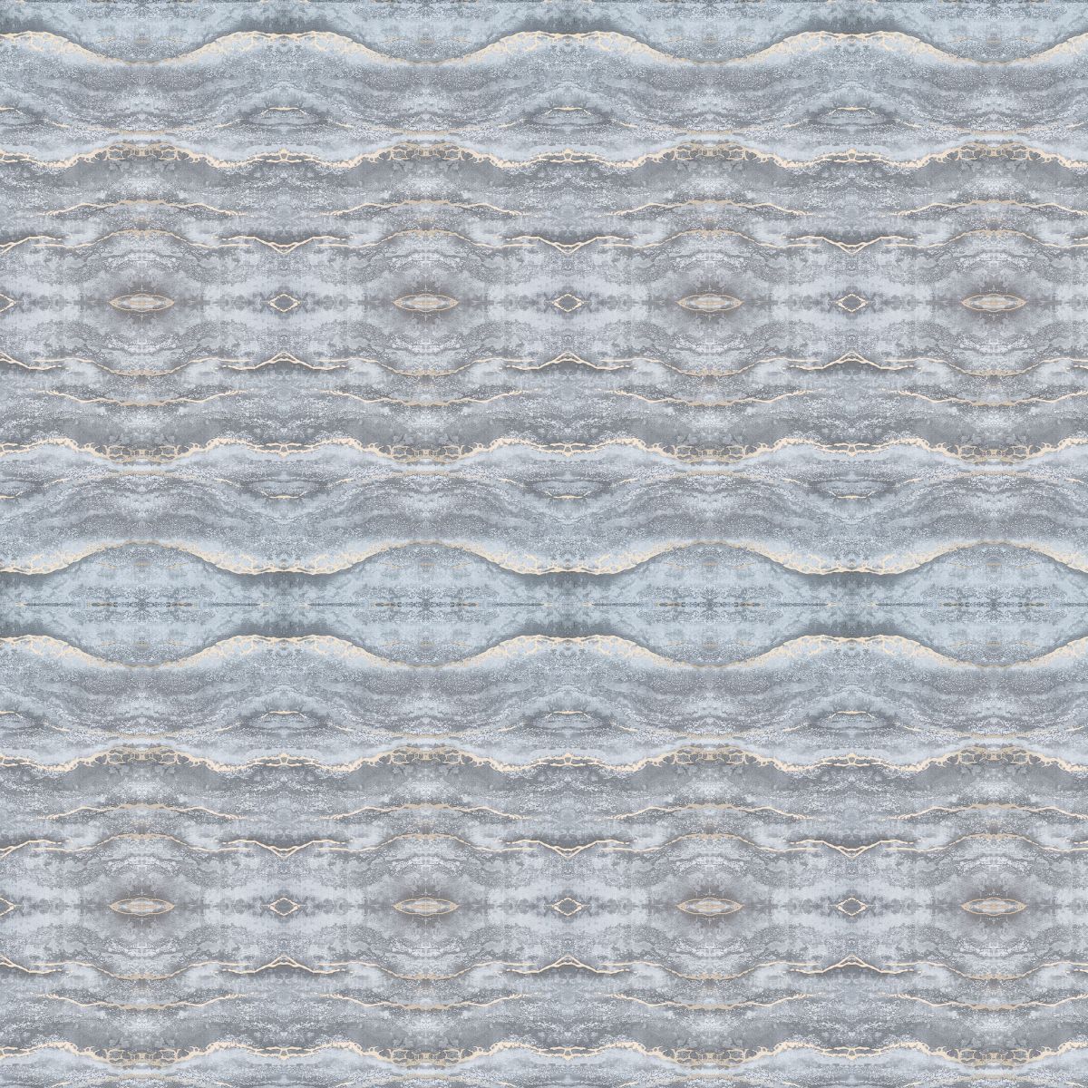 Set 6 panouri decorative autoadezive cu folie de aluminiu, efect marmura,  suprafata acoperita 1.08 m², Naimeed D7126, 60x30 cm, Gri inchis