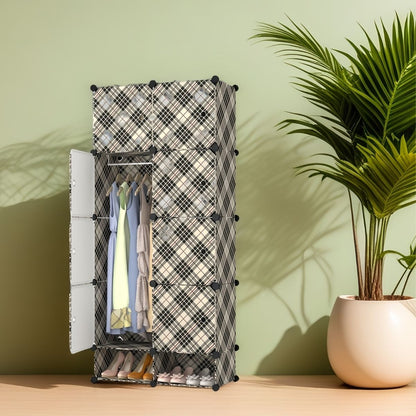 Dulap Modular, 8 Usi, Naimeed D7159, 162x75x37cm, Crem
