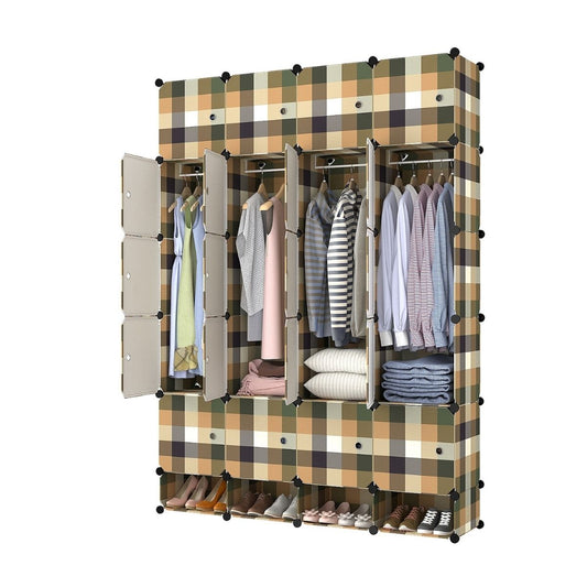 Dulap Modular, 20 Usi, Naimeed D7162, 197x145x37cm ,Verde