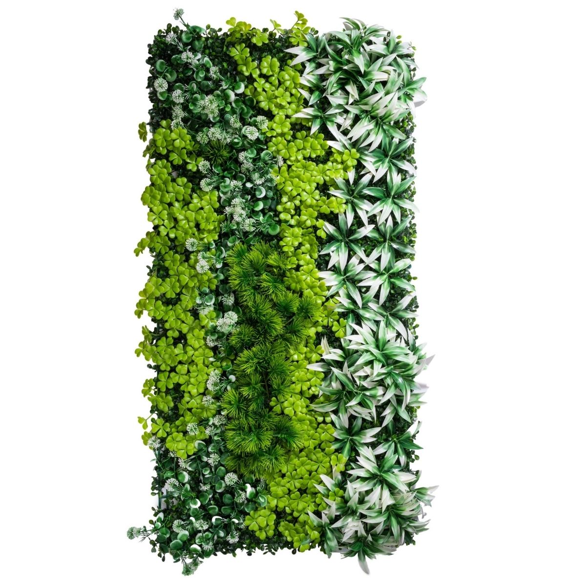 Panou din plante artificiale, cu frunze, Naimeed D7202, Verde, 100X50 cm