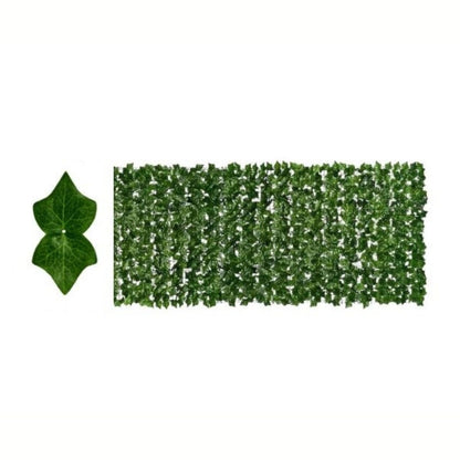 Plasa gard, frunze artificiale,, Naimeed D7219, paravan pentru balcon, terasa si gard, 100x30 cm, Verde