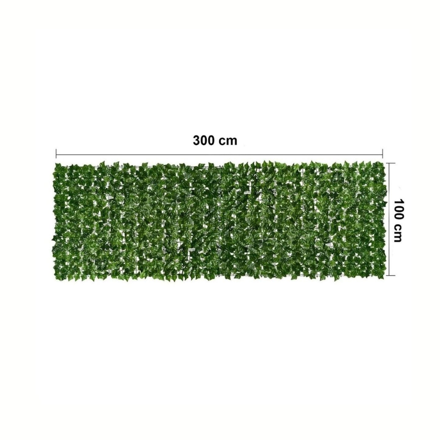 Plasa gard, frunze artificiale, Naimeed D7220, paravan pentru balcon, terasa si gard, 100x30 cm, Verde