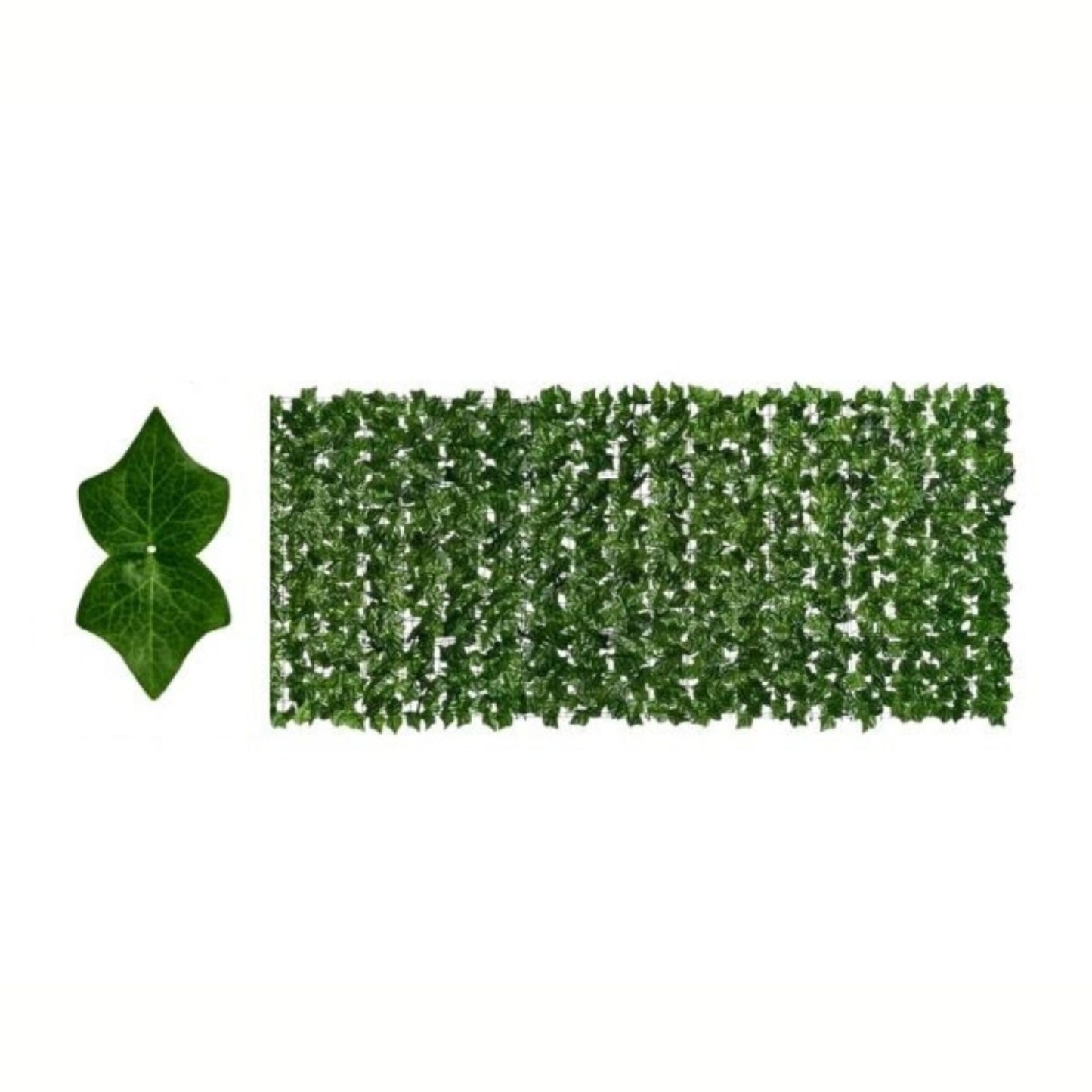 Plasa gard, frunze artificiale, Naimeed D7220, paravan pentru balcon, terasa si gard, 100x30 cm, Verde