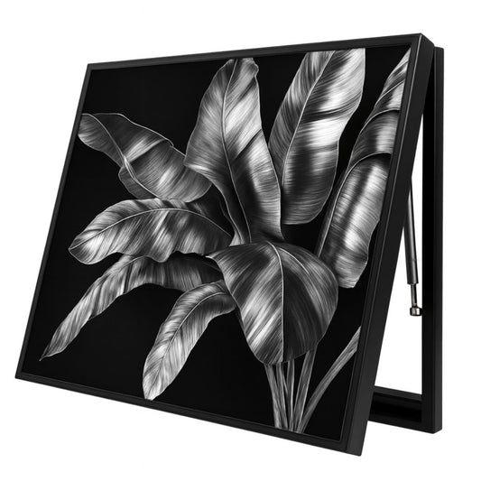 Capac tablou pentru contor electric, Naimeed D7245, mascare tablou electric, design modern si elegant, 40x50x3,8cm, rama neagra