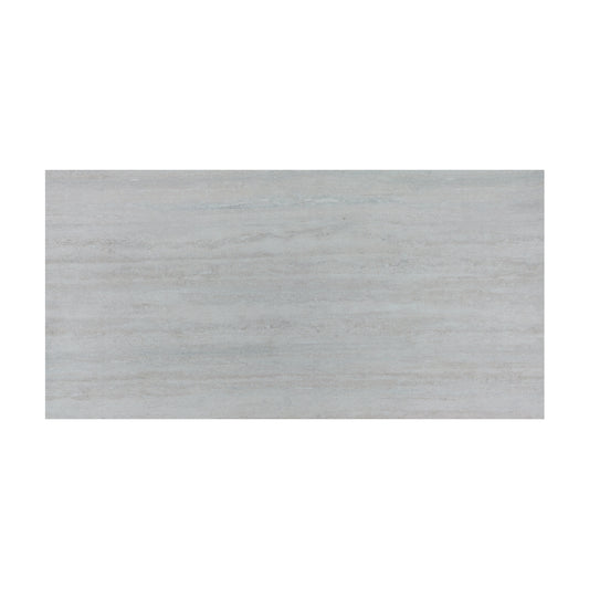 Set 16 panouri decorative din praf de piatra, Naimeed D7308, ignifuge, strat protector ceramic, rezistente la razele UV, 120x60x0.2 cm, gri travertin