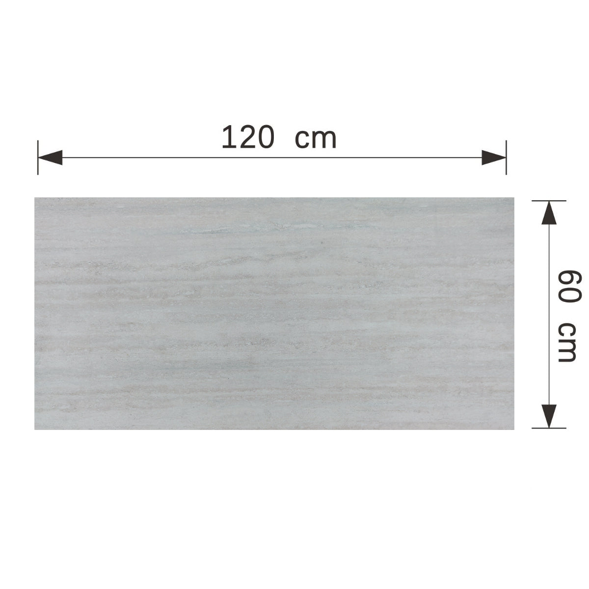 Set 16 panouri decorative din praf de piatra, Naimeed D7308, ignifuge, strat protector ceramic, rezistente la razele UV, 120x60x0.2 cm, gri travertin