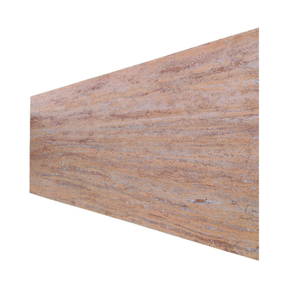 Panou decorativ din praf de piatra, Naimeed D7309, flexibil, ignifug, strat protector ceramic, rezistent la razele UV, 120x60x0.2 cm, bej ruginiu