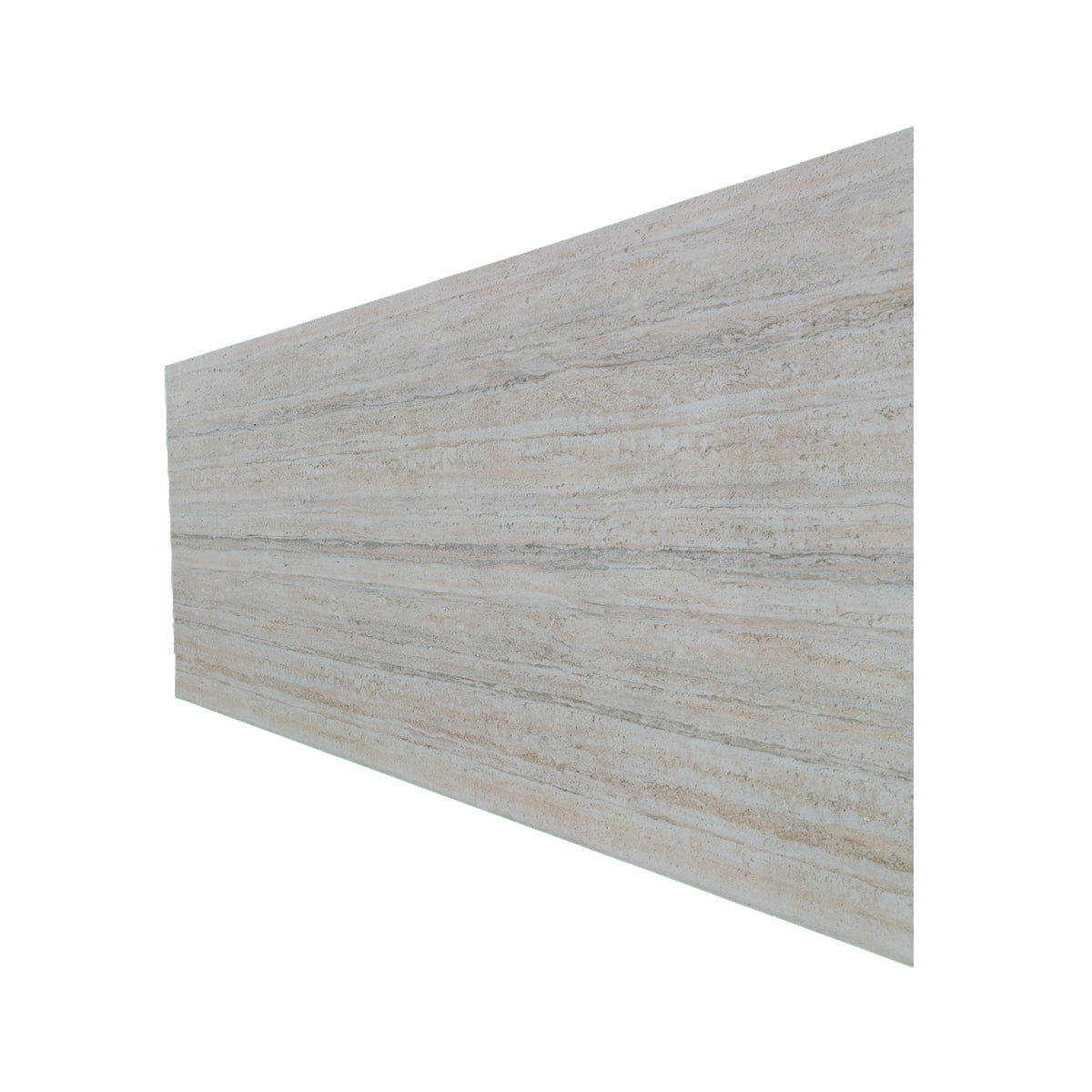 Panou decorativ din praf de piatra, Naimeed D7310, flexibil, ignifug, strat protector ceramic, rezistent la razele UV, 120x60x0.2 cm, alb bejuit