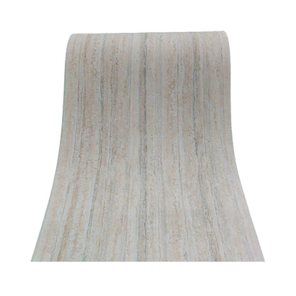 Panou decorativ din praf de piatra, Naimeed D7310, flexibil, ignifug, strat protector ceramic, rezistent la razele UV, 120x60x0.2 cm, alb bejuit