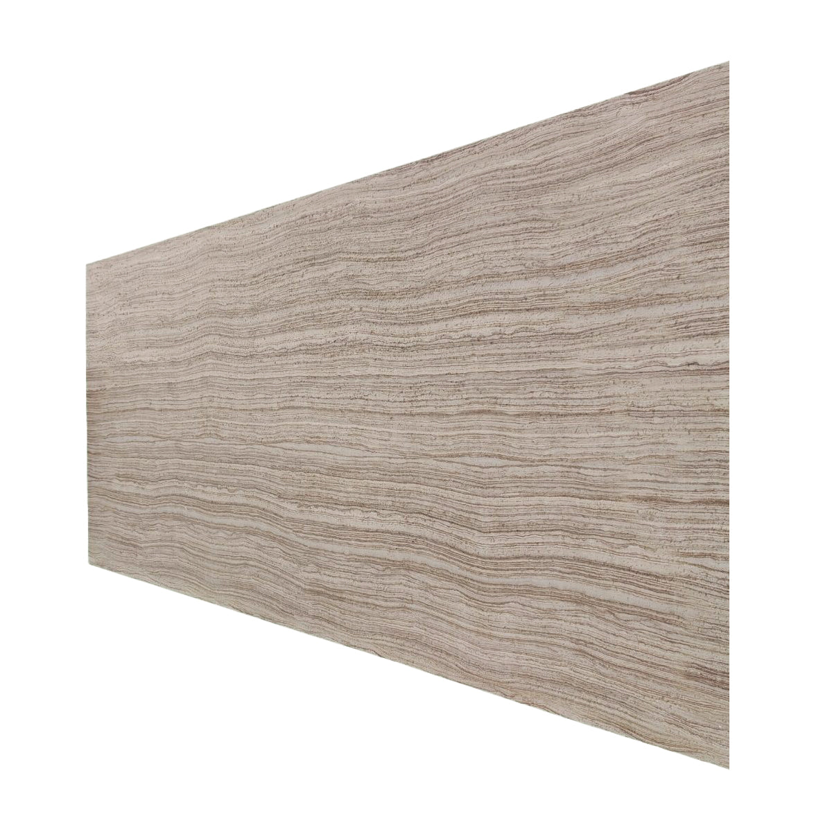 Panou decorativ din praf de piatra, Naimeed D7312, flexibil, ignifug, strat protector ceramic, rezistent la razele UV, 120x60x0.2 cm, cappuccino