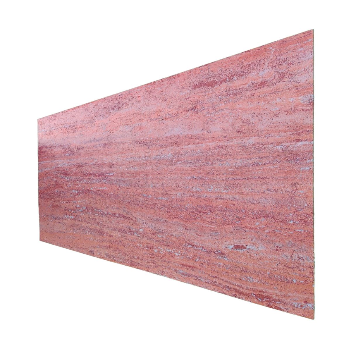 Set 16 panouri decorative din praf de piatra, Naimeed D7313, ignifuge, strat protector ceramic, rezistente la razele UV, 120x60x0.2 cm, coral