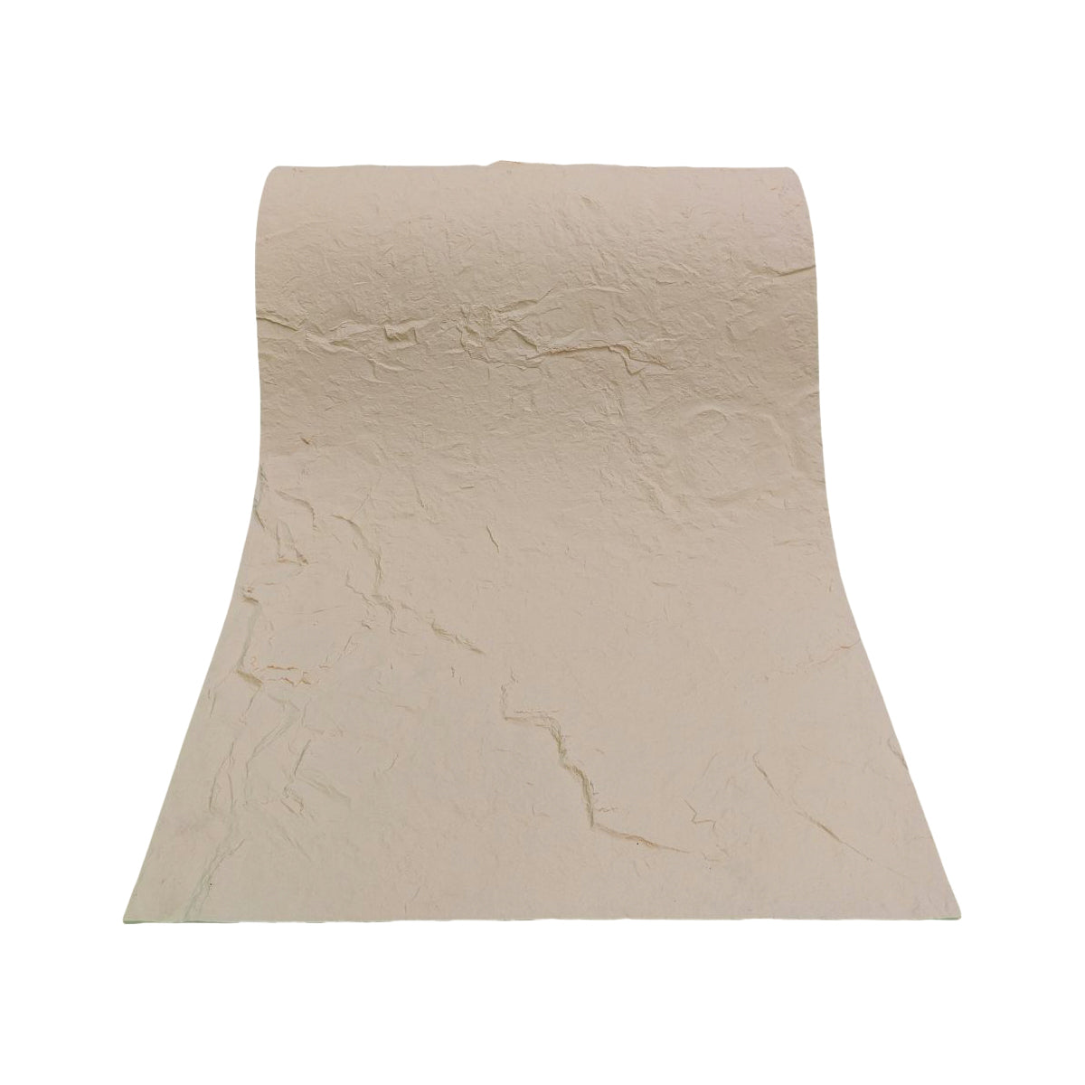 Set 10 panouri decorative din praf de piatra, Naimeed D7317, flexibile, ignifuge, strat protector ceramic, rezistente la razele UV, 120x60x0.2 cm, crem