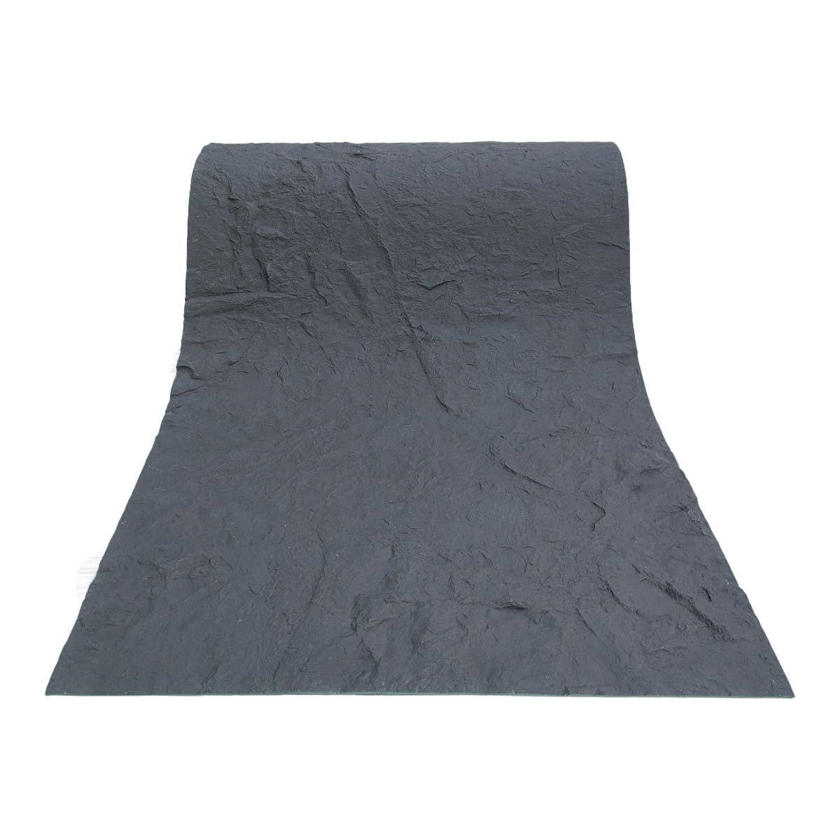 Set 10 panouri decorative din praf de piatra, Naimeed D7320, flexibile, ignifuge, strat protector ceramic, rezistente la razele UV, 120x60x0.2 cm, gri inchis