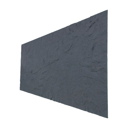 Panou decorativ din praf de piatra, Naimeed D7320, flexibil, ignifug, strat protector ceramic, rezistent la razele UV, 120x60x0.2 cm, gri inchis