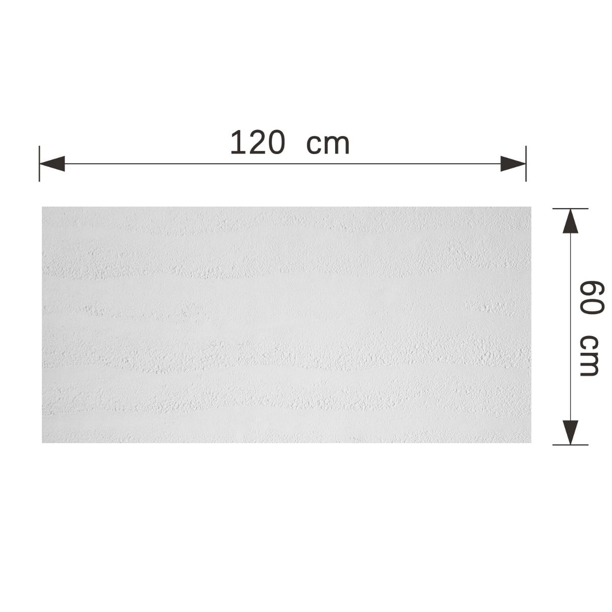 Set 16 panouri decorative din praf de piatra, Naimeed D7321, ignifuge, strat protector ceramic, rezistente la razele UV, 120x60x0.2 cm, alb